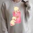 Kewpie Baby Magic Spell Book Witchcraft Halloween Gothic Raglan Sleeve Sweatshirt Heather Forest
