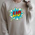 Kids Boys Lio Name Comic Book Superhero Raglan Sleeve Sweatshirt Heather Forest Kids Boys Lio Name Comic Book Superhero Raglan Sleeve Sweatshirt Heather Forest