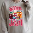 Kids Teacher I Love To Read Books Reading Is My Jam Raglan Sleeve Sweatshirt Heather Forest Kids Teacher I Love To Read Books Reading Is My Jam Raglan Sleeve Sweatshirt Heather Forest