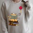 Kittens Cats Tea Books And Balloon Raglan Sleeve Sweatshirt Heather Forest Kittens Cats Tea Books And Balloon Raglan Sleeve Sweatshirt Heather Forest