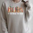 If You Know You Know Six Seven Book Christmas Raglan Sleeve Sweatshirt Heather Forest
