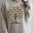 Knowledge Growth Tree Bibliophile Book Lover Library Art Raglan Sleeve Sweatshirt Heather Forest