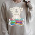 Koala Bear Reading Books Koala Raglan Sleeve Sweatshirt Heather Forest