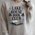 Lake House Owner Book Club Weekend Getaway Summer Vacation Raglan Sleeve Sweatshirt Heather Forest