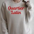 Latin Quarter Paris Tourism 5th Arrondissement Bookstores Raglan Sleeve Sweatshirt Heather Forest