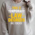 Law School Graduation Decoration Books Law Students Raglan Sleeve Sweatshirt Heather Forest