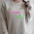LDS 1st Nephi Pun Book Of Mormon Joke In Tents Raglan Sleeve Sweatshirt Heather Forest