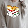 Leopard Gecko Sleeping Books Reading Geckos Raglan Sleeve Sweatshirt Heather Forest Leopard Gecko Sleeping Books Reading Geckos Raglan Sleeve Sweatshirt Heather Forest
