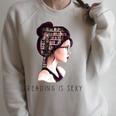 Lesen Is Sexy Goth Girl Books Raglan Sleeve Sweatshirt Heather Forest