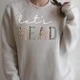 Let's Read Book Nerd Reading Book Lover Librarian Teacher Raglan Sleeve Sweatshirt Heather Forest Let's Read Book Nerd Reading Book Lover Librarian Teacher Raglan Sleeve Sweatshirt Heather Forest