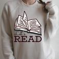 Let's Read Books Raglan Sleeve Sweatshirt Heather Forest
