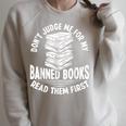 Librarian Banned Book List Banned Book Set Book Lover Raglan Sleeve Sweatshirt Heather Forest