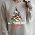 Librarian Book Lover Men Women Kids All Booked For Christmas Raglan Sleeve Sweatshirt Heather Forest Librarian Book Lover Men Women Kids All Booked For Christmas Raglan Sleeve Sweatshirt Heather Forest