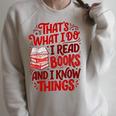 Librarian Book Lover Men Women Reading Raglan Sleeve Sweatshirt Heather Forest