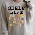 Librarian Book Lover Reader Shelf Bookshelf Women Raglan Sleeve Sweatshirt Heather Forest