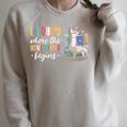 Librarian Book Reader Reading Unicorn Adventure Raglan Sleeve Sweatshirt Heather Forest