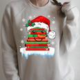 Librarian Book Santa Hat Reader Snow Pajamas Christmas Raglan Sleeve Sweatshirt Heather Forest Librarian Book Santa Hat Reader Snow Pajamas Christmas Raglan Sleeve Sweatshirt Heather Forest