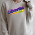 Librarian Books Retro 80s Style Reading Book Lover Raglan Sleeve Sweatshirt Heather Forest Librarian Books Retro 80s Style Reading Book Lover Raglan Sleeve Sweatshirt Heather Forest