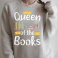 Librarian Queen Of The Books Book Reading Library Raglan Sleeve Sweatshirt Heather Forest Librarian Queen Of The Books Book Reading Library Raglan Sleeve Sweatshirt Heather Forest