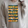 Library Book Lover Reading Reader Bookshelf Plants Raglan Sleeve Sweatshirt Heather Forest