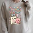 Library Card Shirt Reading Book Lovers For Reader Raglan Sleeve Sweatshirt Heather Forest Library Card Shirt Reading Book Lovers For Reader Raglan Sleeve Sweatshirt Heather Forest