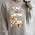 Library Librarian Bookworm Book 00 Days Without Reading Premium Tri-Blend Raglan Sleeve Sweatshirt Heather Forest
