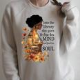 Into The Library She Goes Lose Her Mind Find Her Soul Book Raglan Sleeve Sweatshirt Heather Forest Into The Library She Goes Lose Her Mind Find Her Soul Book Raglan Sleeve Sweatshirt Heather Forest