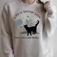 Life Is Better With Yarn Cats And Books Premium Tri-Blend Raglan Sleeve Sweatshirt Heather Forest Life Is Better With Yarn Cats And Books Premium Tri-Blend Raglan Sleeve Sweatshirt Heather Forest