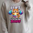 I Lift So I Can Carry More Books Bookish Fitness Humor Premium Tri-Blend Raglan Sleeve Sweatshirt Heather Forest