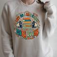 Lift So I Can Carry More Books Bookworm Retro Raglan Sleeve Sweatshirt Heather Forest