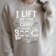I Lift So I Can Carry More Books Reading Reader Book Workout Raglan Sleeve Sweatshirt Heather Forest I Lift So I Can Carry More Books Reading Reader Book Workout Raglan Sleeve Sweatshirt Heather Forest