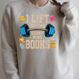 I Lift So I Can Carry More Books Reading Reader Workout Raglan Sleeve Sweatshirt Heather Forest I Lift So I Can Carry More Books Reading Reader Workout Raglan Sleeve Sweatshirt Heather Forest