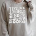 Lifting To Hold More Books Reading Reader Workout Lovers Raglan Sleeve Sweatshirt Heather Forest Lifting To Hold More Books Reading Reader Workout Lovers Raglan Sleeve Sweatshirt Heather Forest
