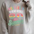 Most Likely To Read Books All Summer Break Beach Readers Raglan Sleeve Sweatshirt Heather Forest