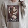 Lilith Goddess Tarot Card Book Of Shadows Raglan Sleeve Sweatshirt Heather Forest