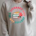 Literacy And Justice For All Groovy Reading Book Lover Raglan Sleeve Sweatshirt Heather Forest Literacy And Justice For All Groovy Reading Book Lover Raglan Sleeve Sweatshirt Heather Forest