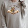 I Have Lived a Thousand Lives Reading Book Lover Raglan Sleeve Sweatshirt Heather Forest