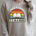 Take A Look It's In A Book Kids Reading Retro Library Raglan Sleeve Sweatshirt Heather Forest Take A Look It's In A Book Kids Reading Retro Library Raglan Sleeve Sweatshirt Heather Forest
