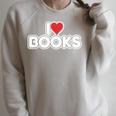 I Love Books Raglan Sleeve Sweatshirt Heather Forest I Love Books Raglan Sleeve Sweatshirt Heather Forest