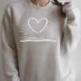 Love Books Reading Raglan Sleeve Sweatshirt Heather Forest
