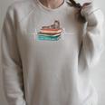 Love Cat Heartbeat Cats And Books For Cats Lovers Raglan Sleeve Sweatshirt Heather Forest