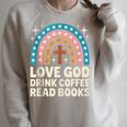 Love God Drink Coffee Read Books Raglan Sleeve Sweatshirt Heather Forest Love God Drink Coffee Read Books Raglan Sleeve Sweatshirt Heather Forest