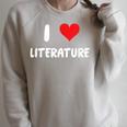I Love Literature Heart Books Writing Reading Read Write Raglan Sleeve Sweatshirt Heather Forest I Love Literature Heart Books Writing Reading Read Write Raglan Sleeve Sweatshirt Heather Forest