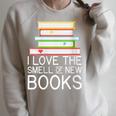 I Love The Smell Of New Books Book Lover Raglan Sleeve Sweatshirt Heather Forest