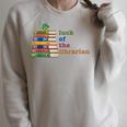 Luck Of The Librarian St Patricks Day Book Lover Raglan Sleeve Sweatshirt Heather Forest