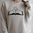 Magic Spell Book Raglan Sleeve Sweatshirt Heather Forest