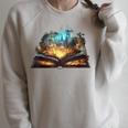 Magical Book Raglan Sleeve Sweatshirt Heather Forest Magical Book Raglan Sleeve Sweatshirt Heather Forest
