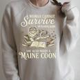 Maine Coon Mom Book Lover Reading Cat Bookworm Raglan Sleeve Sweatshirt Heather Forest Maine Coon Mom Book Lover Reading Cat Bookworm Raglan Sleeve Sweatshirt Heather Forest