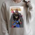Marvel Comixology Champions Ms Marvel Comic Book Cover Raglan Sleeve Sweatshirt Heather Forest