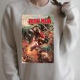 Marvel Comixology Iron Man Stark Realities Comic Book Cover Raglan Sleeve Sweatshirt Heather Forest Marvel Comixology Iron Man Stark Realities Comic Book Cover Raglan Sleeve Sweatshirt Heather Forest